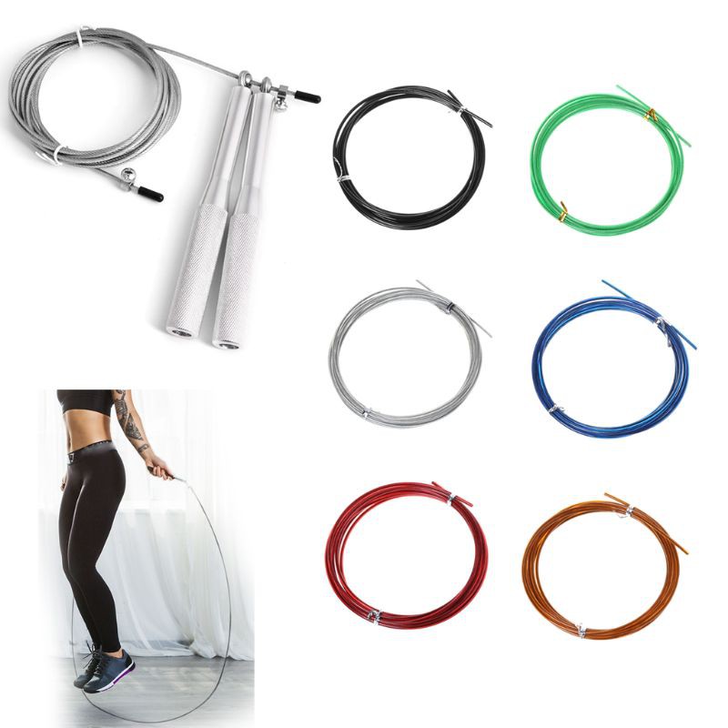 3m Replaceable Steel Wire Cable Speed Jump Ropes Skipping Spare Rope ...