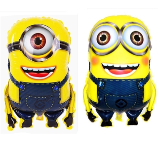 Minions Balão De Filme De Alumínio Olho Único Duplo Dos Desenhos Animados Aniversário Decoração Crianças Brinquedos