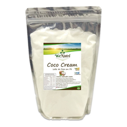 Leite De Coco Em Pó Coco Cream Premium 250 Gramas Wenutri