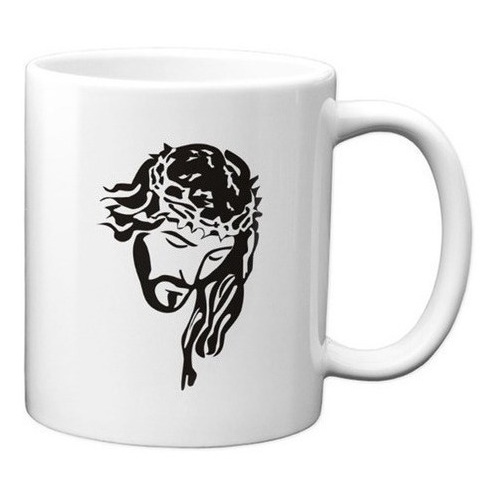 Caneca Imagem Rosto Jesus Crucificado Presente Cristão