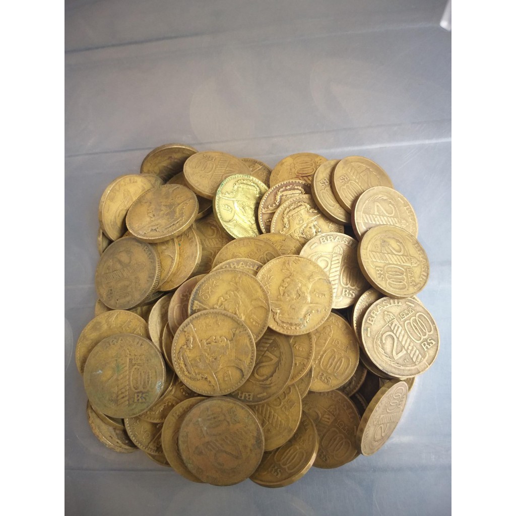 100 moedas de 2000 reis de duque de caxias