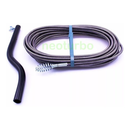 Desentupidor Tufão De Canos Profissional Com Mola Rotativa 10m