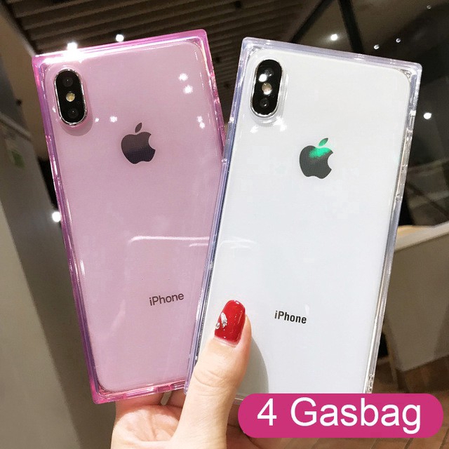 IPhone 11 Pro Max Fashion Square Simple Clear Case IPhone X XS Max XR 6 6s 7  8 Plus Phone Casing | Shopee Brasil