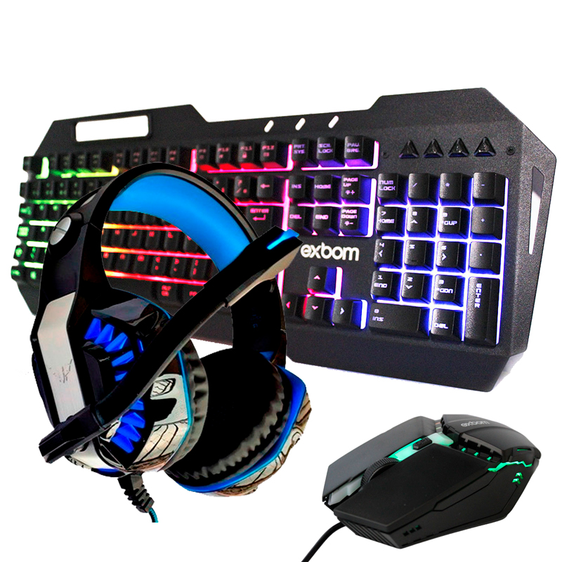 Kit Gamer Completo Headset + Teclado + Mouse para PC | Shopee Brasil