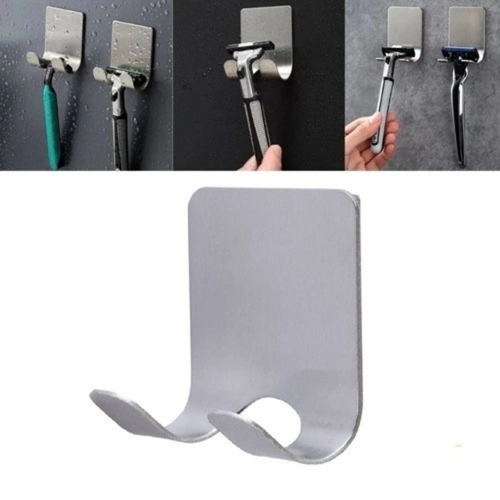 1/3PCS Suporte para Gillette Gilete Prestobarba em Inox Com Adesivo Dupla Face/qqq em Oferta na Shopee