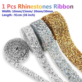 10mm/15mm/20mm/30mm Bling Fita Strass Aplicador Com Vestido Sapato Adesiva De Cristal De Diamante