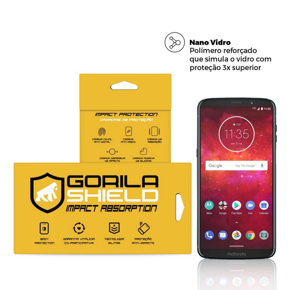 Película de Nano Vidro para Motorola Moto Z3 Play - Gorila Shield em Oferta na Shopee