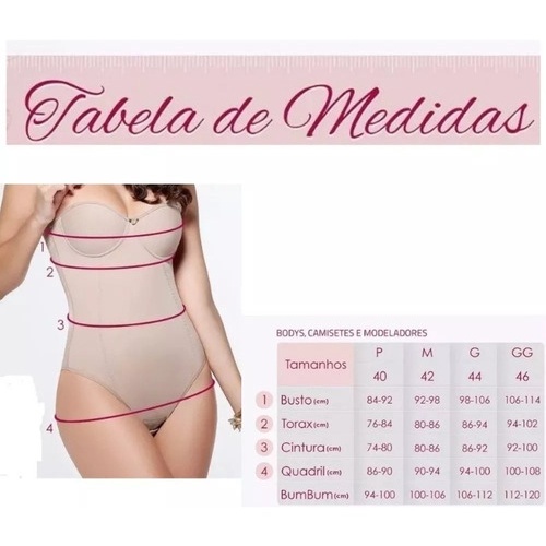 Body Cinta Modelador Amamentaçãosuper Reforçado — imagem 2 de 2