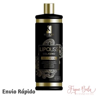 Escova Progressiva Lipoliss Colágeno Kephora 1x1000ml 0%Formol Envio Imediato.