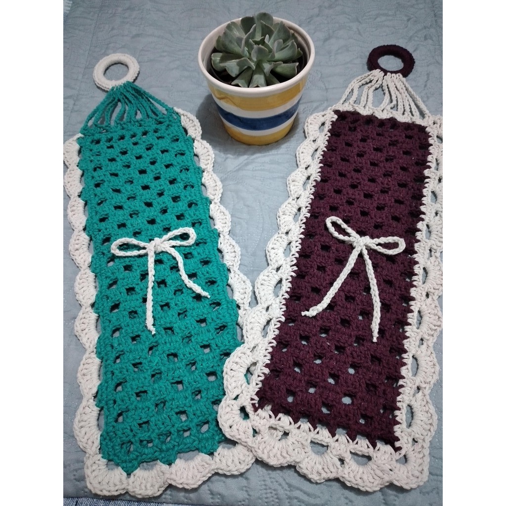 Porta Papel Higiênico de Crochê (2 rolos) | Shopee Brasil