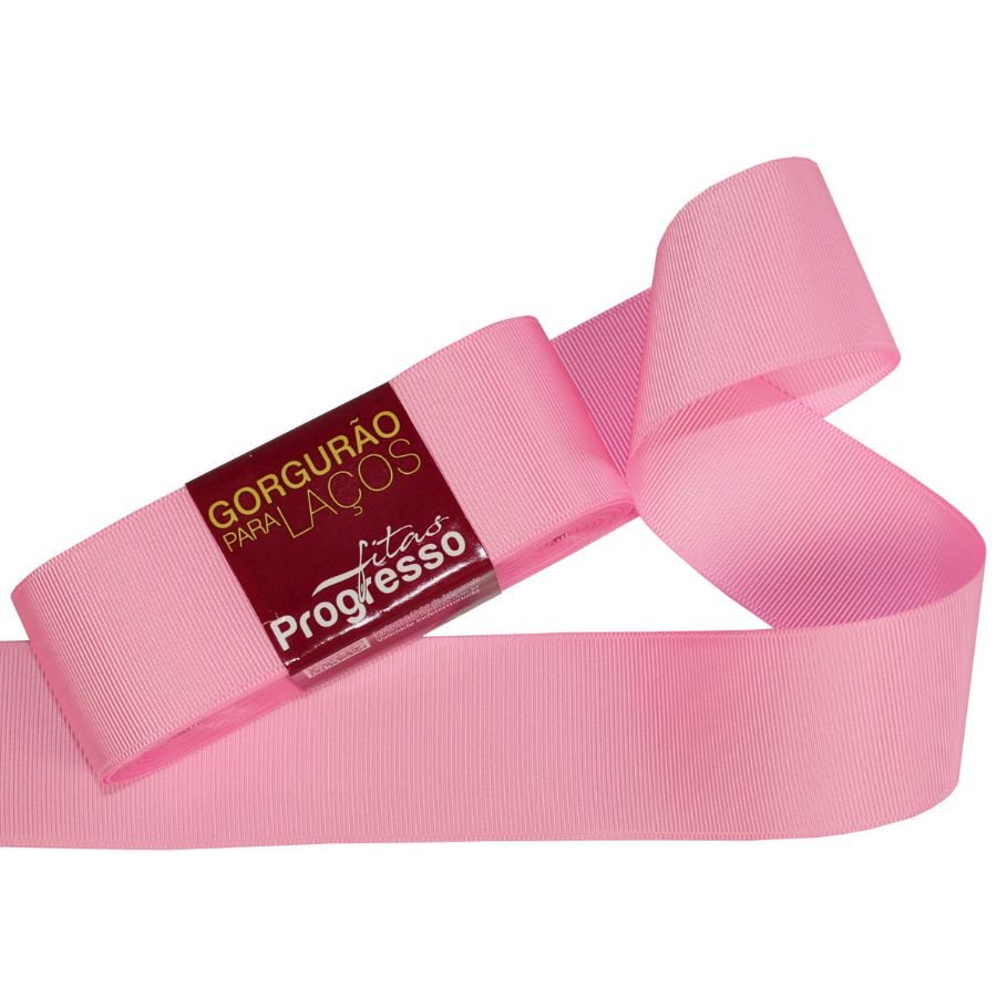 Fita Gorgurão Progresso 38mm nº9 - 10m Rosa Iogurte - 1un em Oferta na Shopee