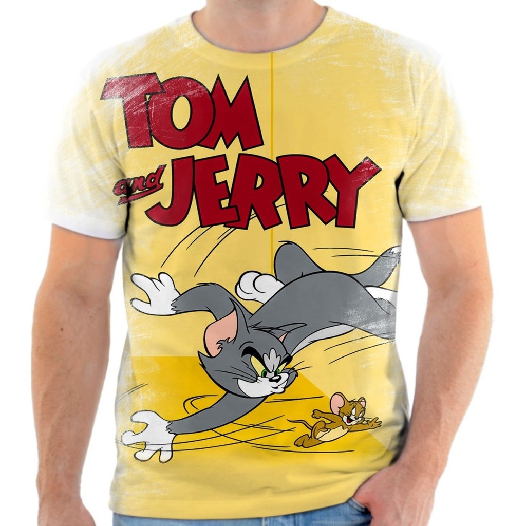 Camiseta Camisa Tom E Jerry Desenho | Shopee Brasil