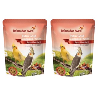 Kit Com 2 Extra Gold Calopsita Frutas - Reino das Aves em Oferta na Shopee