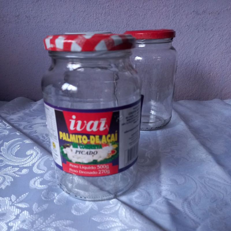 Pote vidro 500 gramas USADO