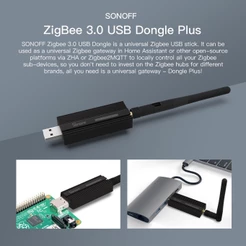 SONOFF ZBDongle-P Dongle USB Zigbee 3.0 Plus Gateway Analisador Zigbee2MQTT Cabo Extensão 1.5M Macho-Fêmea Coordenador