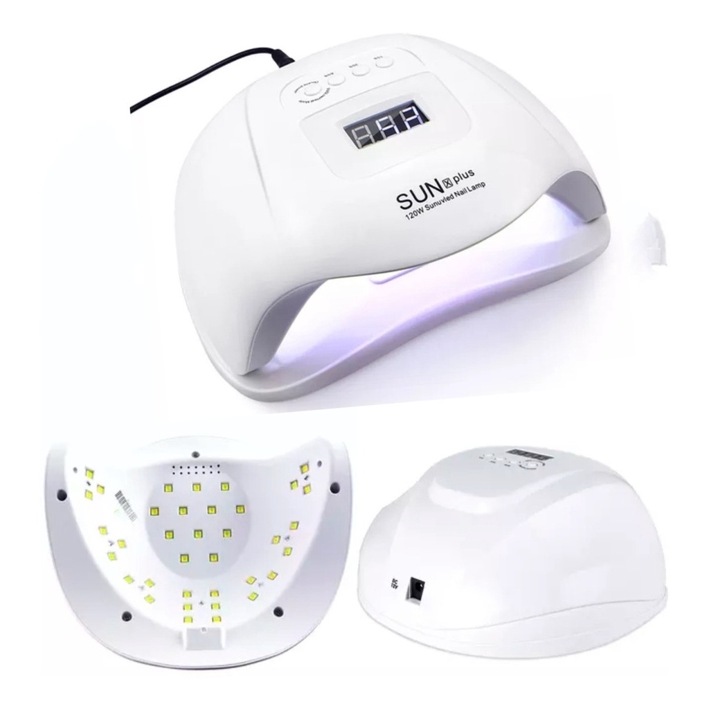 Cabine Sun X Plus 120w Uv Unha Gel 36 Leds Seca Mais Rápido em Oferta na Shopee
