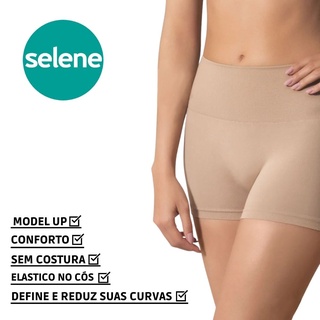 Calcinha Selene Boxer Sem Costura Alta Compressao Redutora Original Basica Para o Dia a Dia