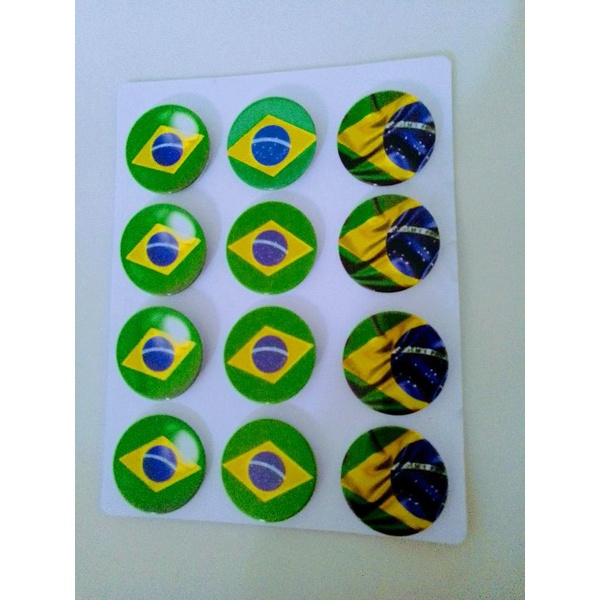 Bottons Bandeira do Brasil | Copa do Mundo | Pins | Broches