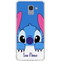 Capa de Celular Capinha Para Samsung J6 Personalizada - Stitch Nome 3