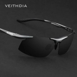 Óculos De Sol Polarizados Sem Aro Veithdia 6535