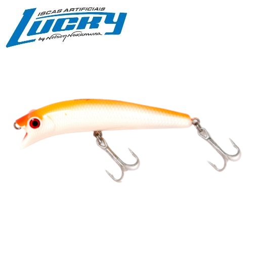 Isca Artificial Lucky by Nelson Nakamura Happy Popper - 109 Opaca Laranja