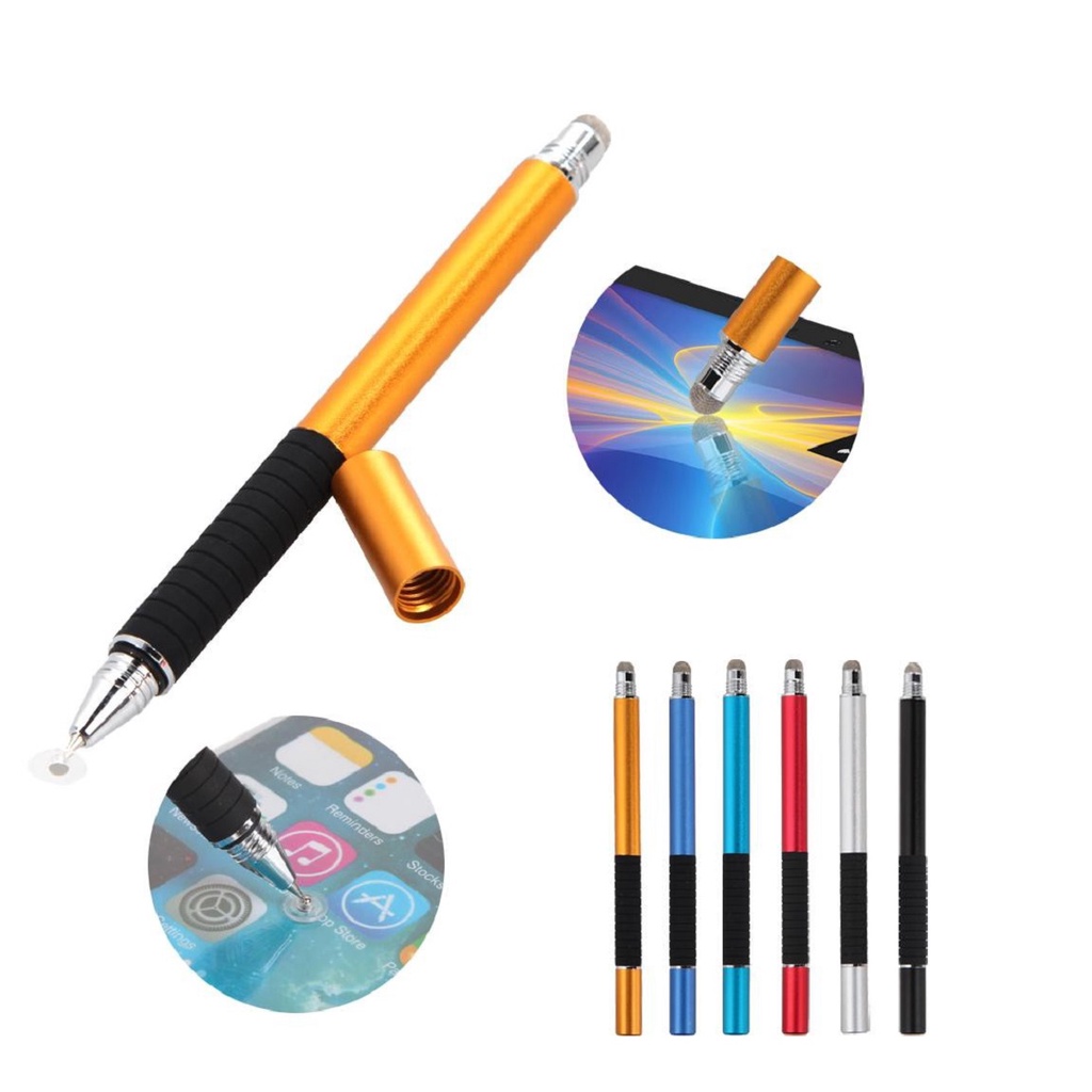 Caneta Stylus Touch Screen Universal 2 em 1 Para Telas Tablet Ipad Celular Notebook