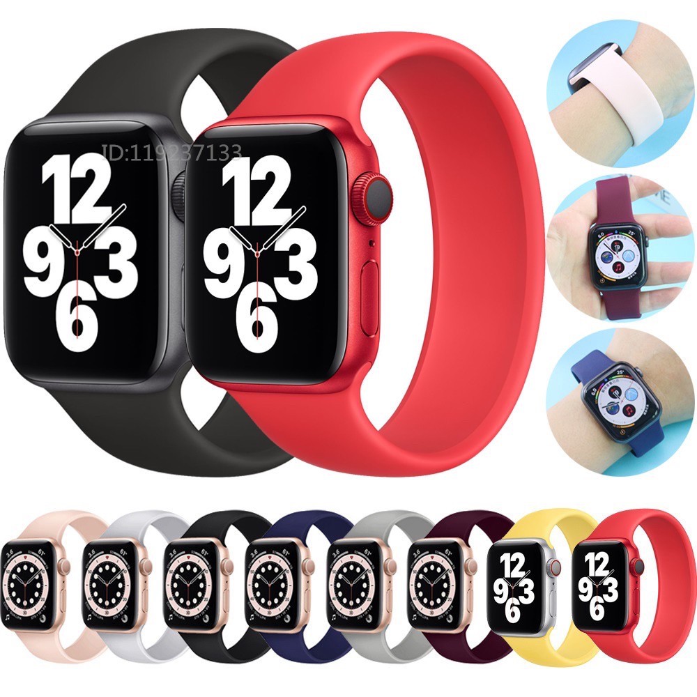 Pulseira de Laço para Relógio HW16/ apple / Iwo / F8/ F9 e Relógios com medida 42/44mm Pulseira de Silicone Esticar