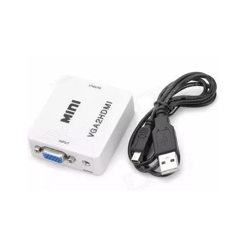 Conversor de sinal VGA para HDMI, Adaptador para Cabo VGA X Cabo HDMI
