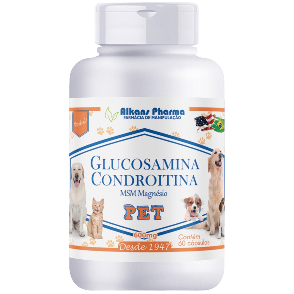 Pet Glucosamina Condroitina MsM e Magnésio 60 Capsulas em Oferta na Shopee