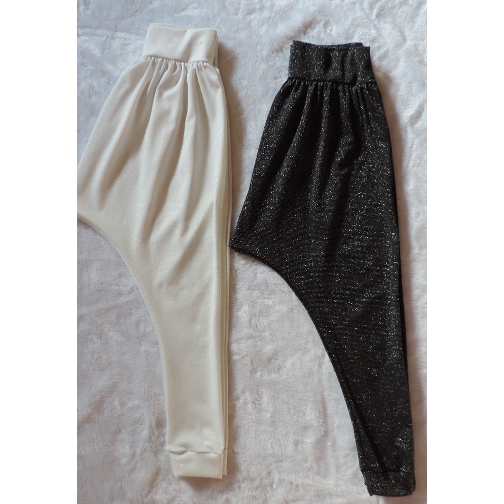 Calça Saruel Dança Gospel Lurex Com Brilho