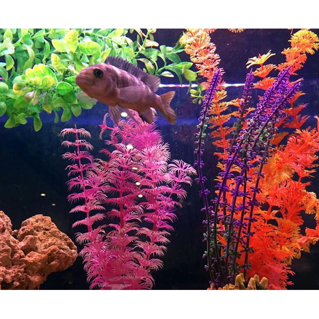 Planta plástico artificial para aquario GRANDE 30cm