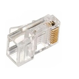 2x Peças do Conector RJ-45 Cat6e Macho Plug 10/100/1000 Mbps Giga