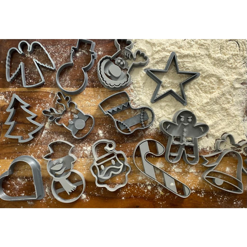 Cortadores de Biscoito Natal, Forma de Pasta Americana/Bolacha/Cookie Cortador, kit