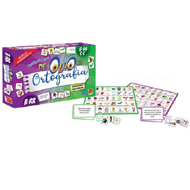 De olho na Ortografia S-SS C-C- Jogo Educativo Paula Furtado