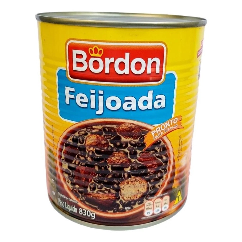Feijoada Bordon Lata 430g Kit C/4 Unid.