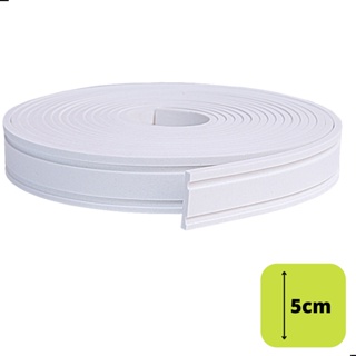 Moldura 5cm Eva Flexível Autocolante Rodapé 2,5 mt Boiserie Roda Meio em Oferta na Shopee