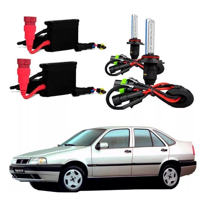 Kit Xenon Fiat Tempra 92/94 Farol De Milha H1 8000k.
