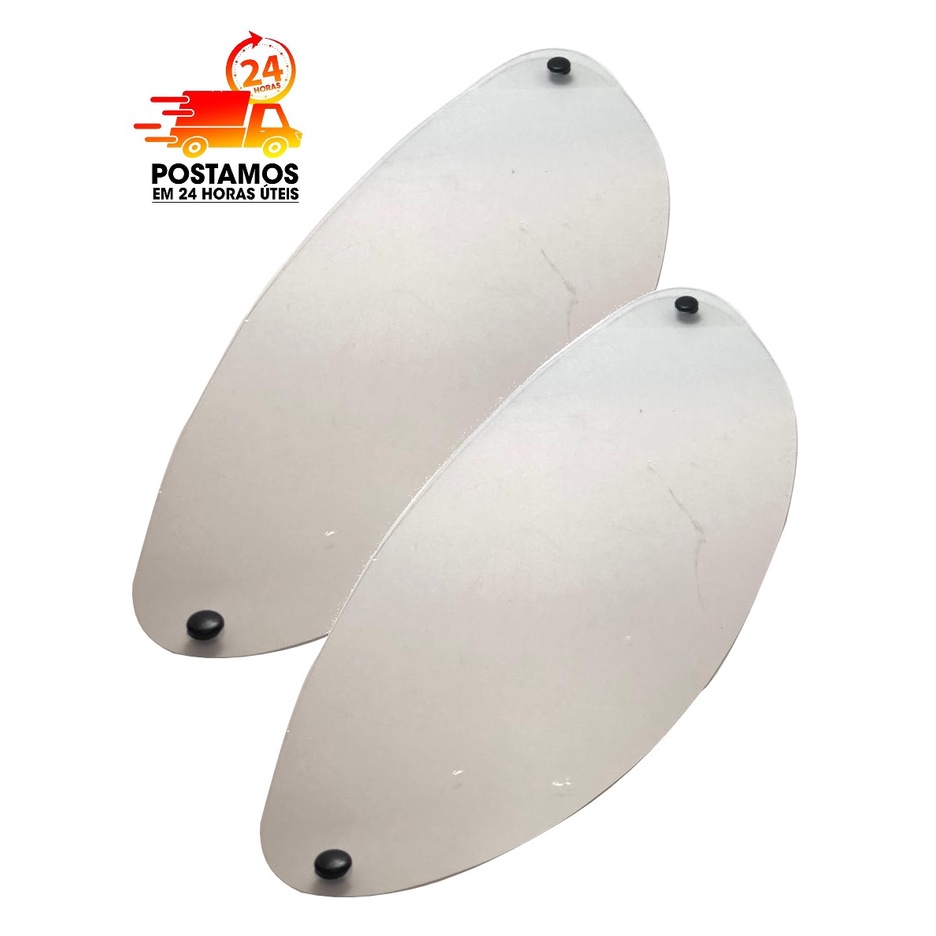 Viseira Capacete De Moto Trasparente San Marino (2 Unidades) em Oferta na Shopee