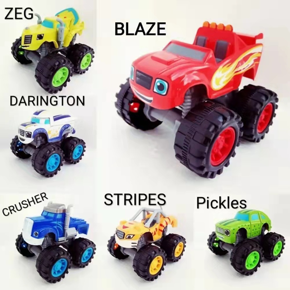 6 Carrinhos De Fricçao Blaze Monster Machine Racer Brinquedo em Oferta na Shopee