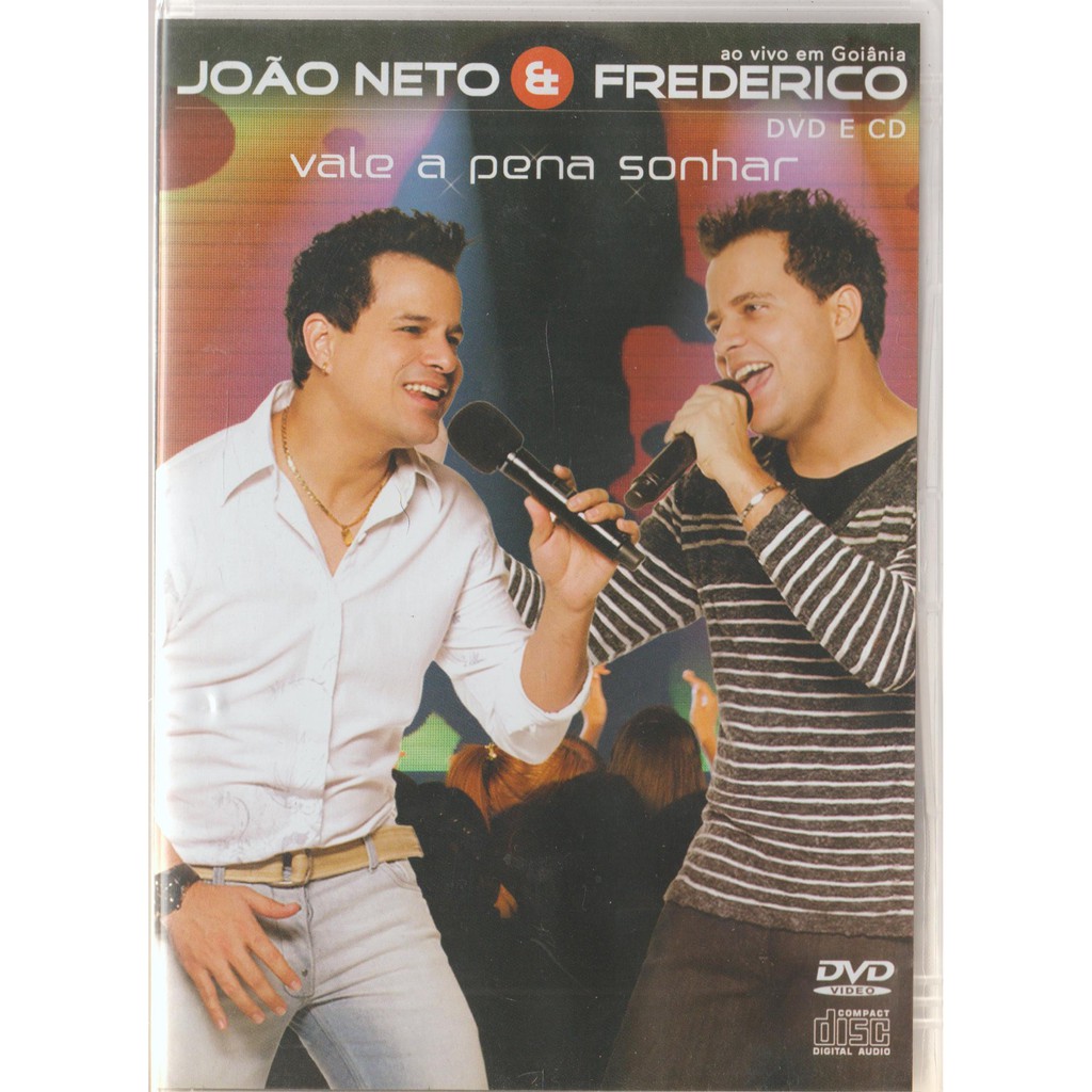 Dvd + Cd João Neto e Frederico 2009 Vale a pena sonhar, original