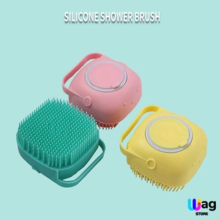 Esponja De Com Dispenser Sabonete Adultos e Pets Shampoo Escova Crianças Casa