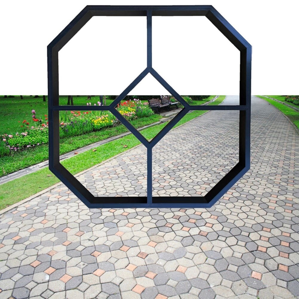Forma Molde para Jardim caminho de Pedras Área Externa Estilo Europeu - Easy Piso - Modelo C - LANÇAMENTO