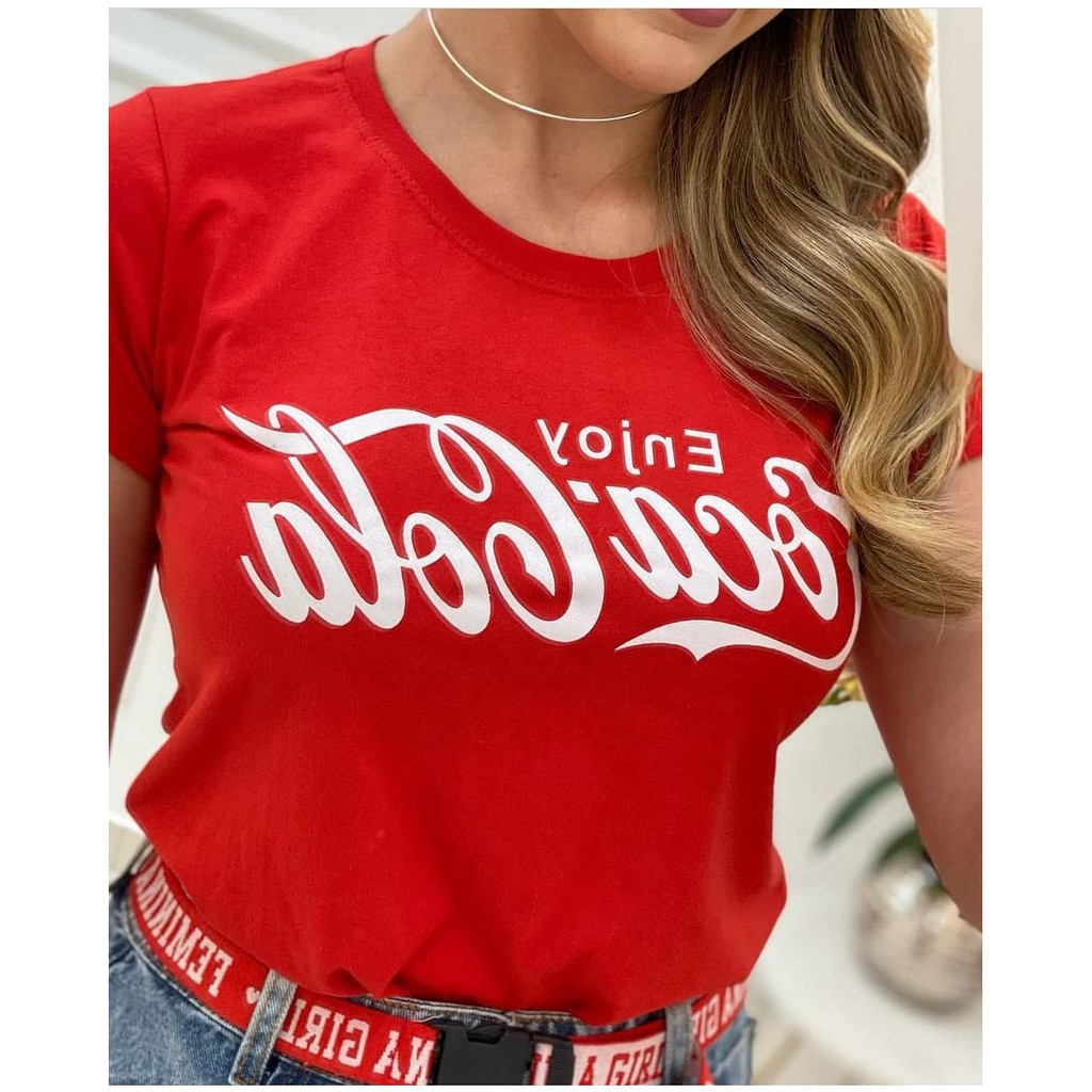 Patch broken Vacation T-shirt Coca cola blusa feminina promoção | Shopee Brasil