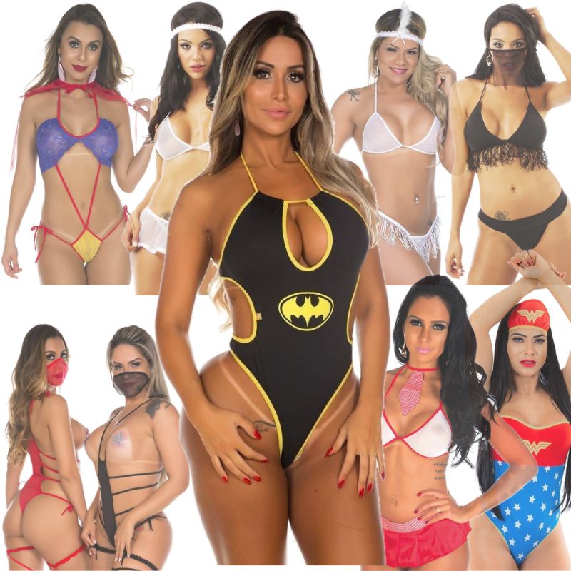 Fantasia Erótica Feminina Moda Intima Escolha a Sua fantasias