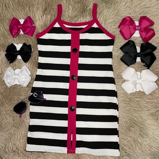 Vestido Infantil Canelado Blogueirinha Tik Tok - TAM (2/4/6/8)