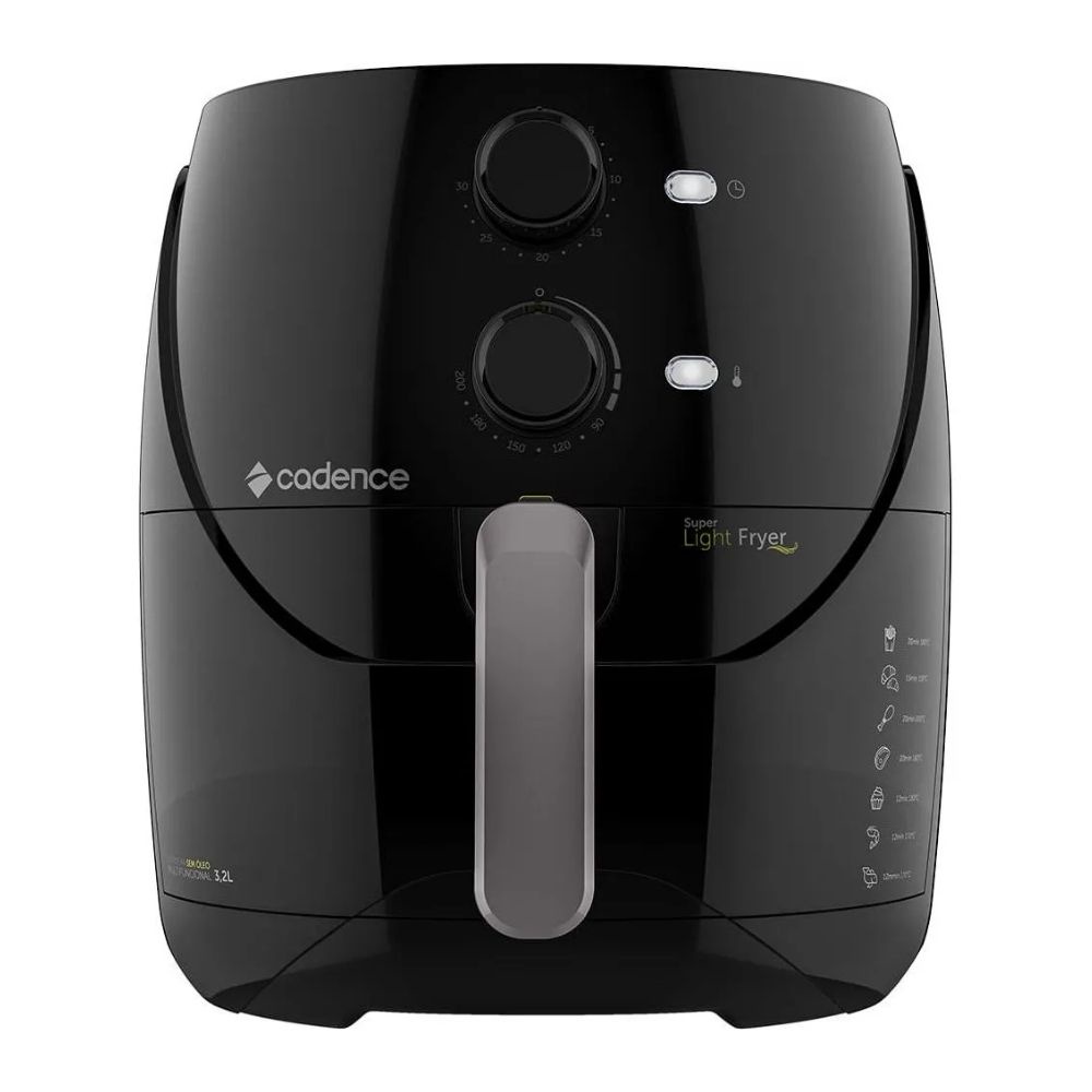 Fritadeira Airfryer Light 3,8 L. 1500w Frt555 Preto Cadence