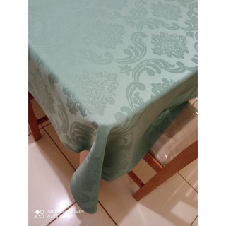 Toalha de mesa de jacquard Luxo 6 lugares retangular verde oliva