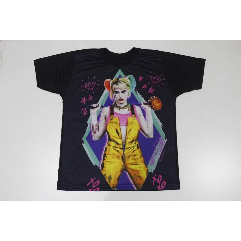 Camiseta Blusa Adulto Unissex Vilão Arlequina Harley Quinn LUH205