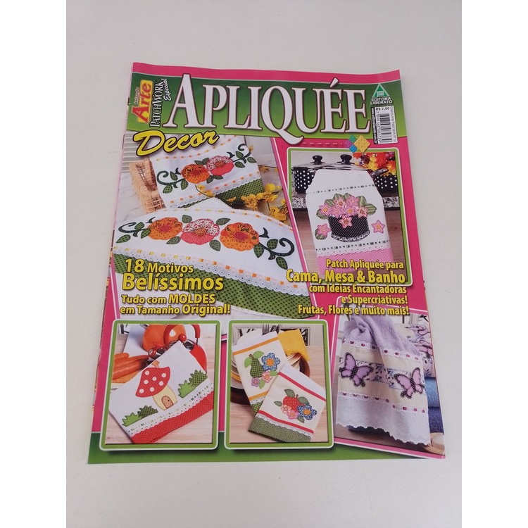 Revista Criando Arte Patchwork Apliquée Decor 18motivos Q908