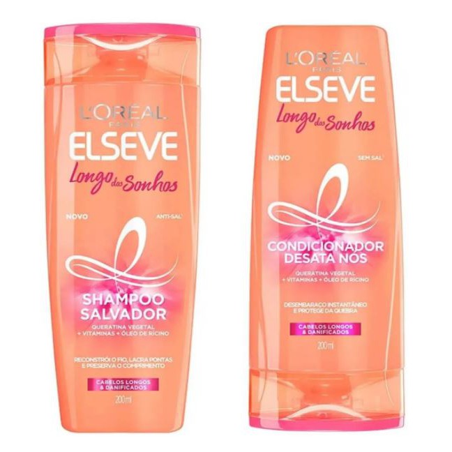 Elseve - Kit Shampoo + Condicionador Longo Dos Sonhos - 200ml